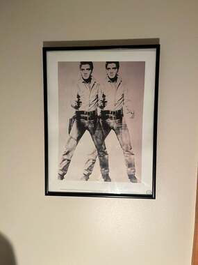 Vintage 1989 Andy Warhol 'Two Elvis' (1963) Lithograph Print Published by te Neu
